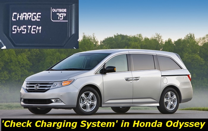 check charging system error honda odyssey